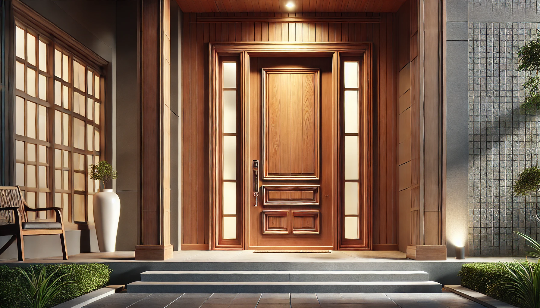 High-Quality Exterior Wooden Doors Durable Wooden Doors